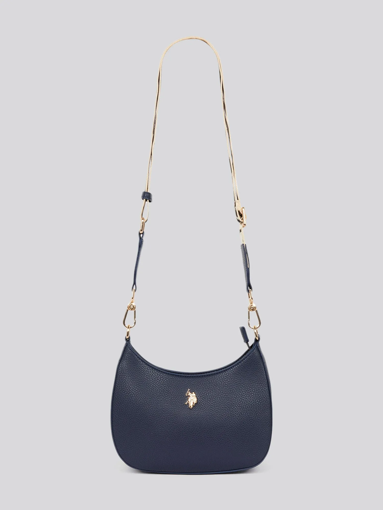 U.S. Polo Assn. Womens New Mansion Small Hobo Bag in Navy