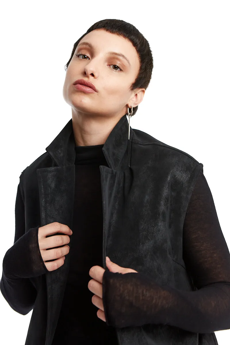 VEGAN SUEDE LEATHER VEST