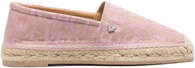 Versace Allover leather espadrilles Pink