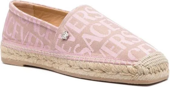 Versace Allover leather espadrilles Pink