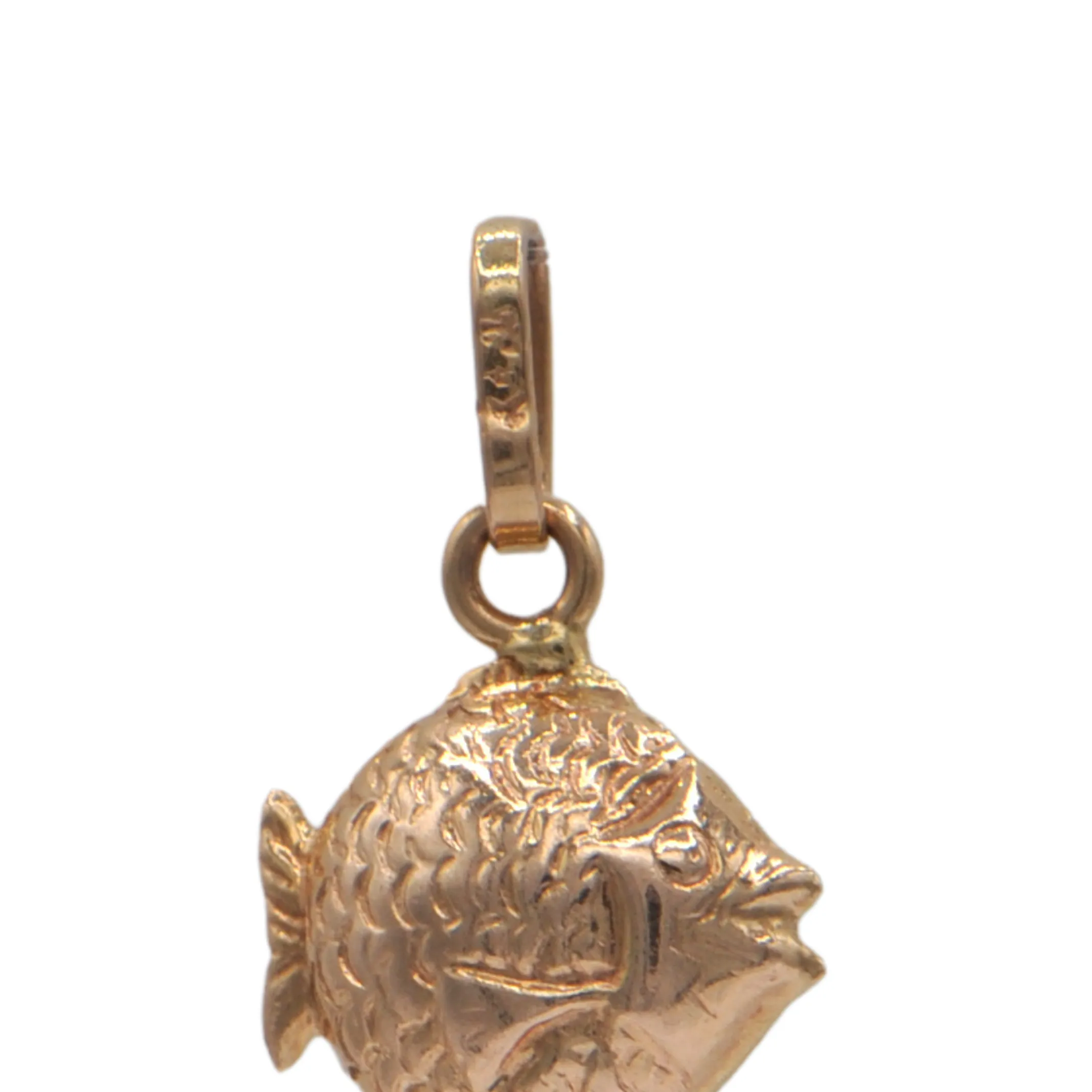 Vintage 14k Gold Puffer Fish Charm