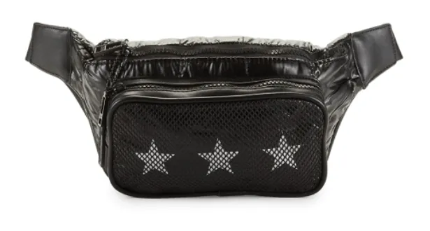 Vintage Havana Womens Black Fanny Pack