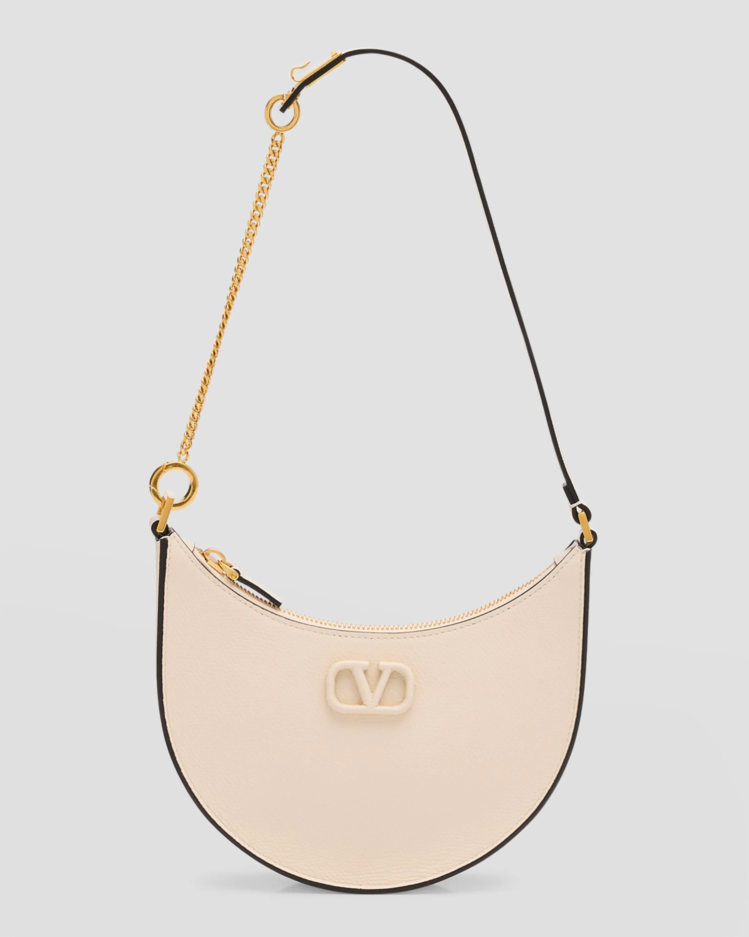 VLOGO Mini Leather Hobo Shoulder Bag