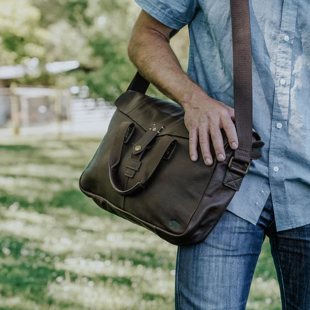 Walker Leather Briefcase Bag | Vintage Oak