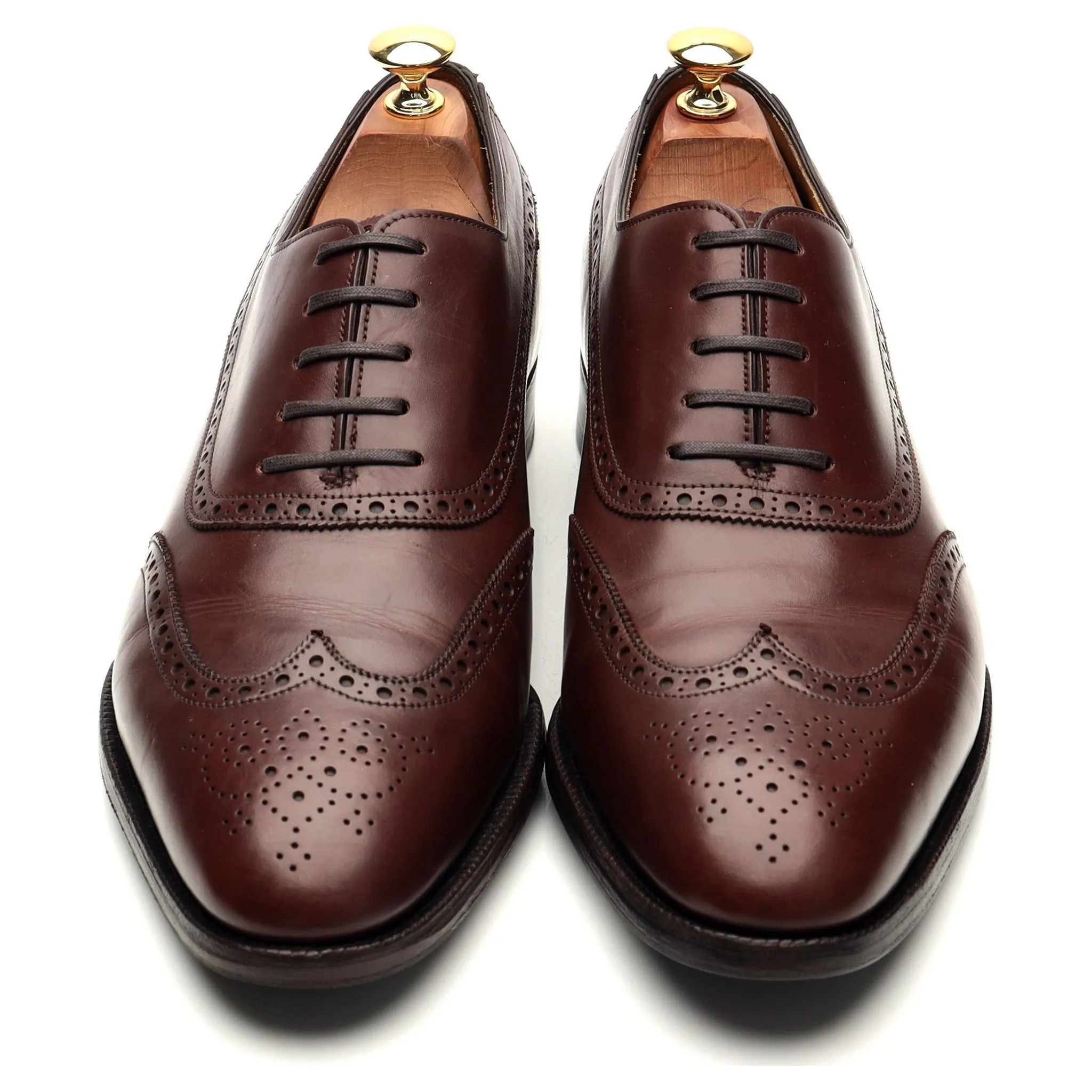 'Westminster' Brown Leather Oxford Brogues UK 9 EE