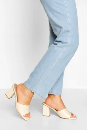 Wide Width Square Toe Mules