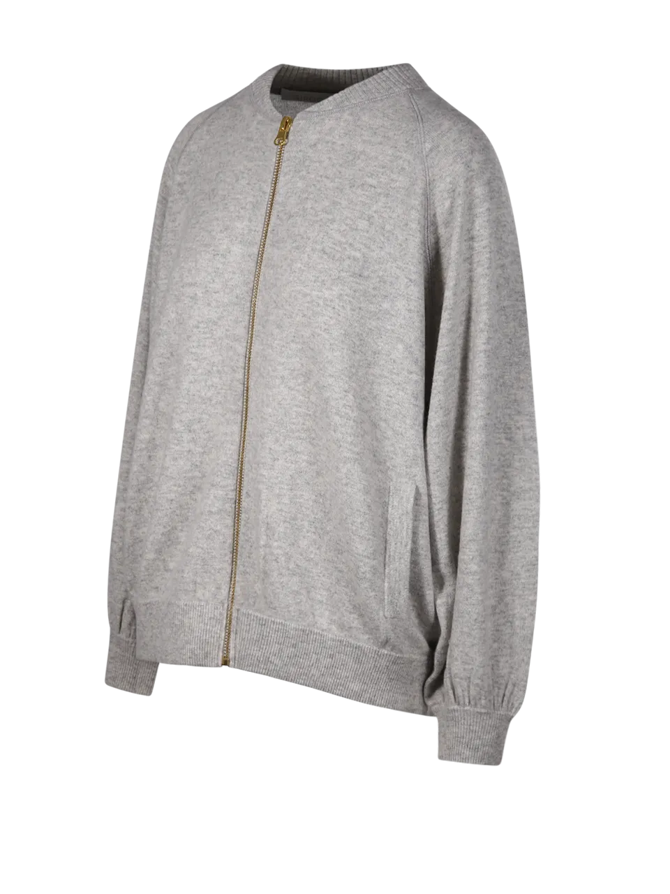 WOMAN CASHMERE COMPANY GREY CASHMERE BOMBER