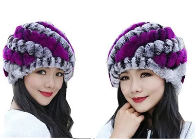 Women Hats Handmade Warm Caps Female Headgear Two Colors Patchwork High Quality Women Hat Fashion#F157 SM6