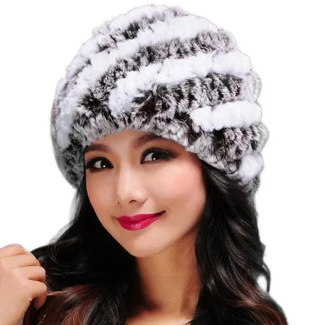 Women Hats Handmade Warm Caps Female Headgear Two Colors Patchwork High Quality Women Hat Fashion#F157 SM6