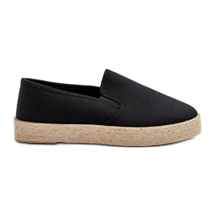 Women's Espadrilles On Platform Black Naloenma