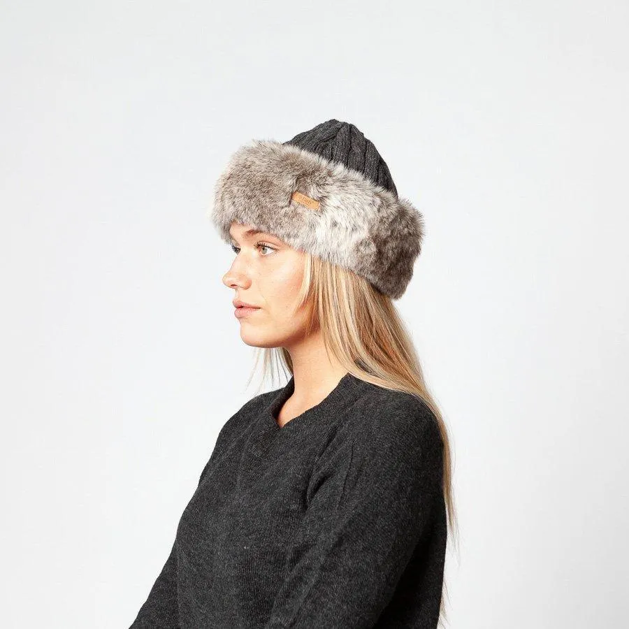 Women's Barts Fur Cable Bandhat | Hats and Beanies UK