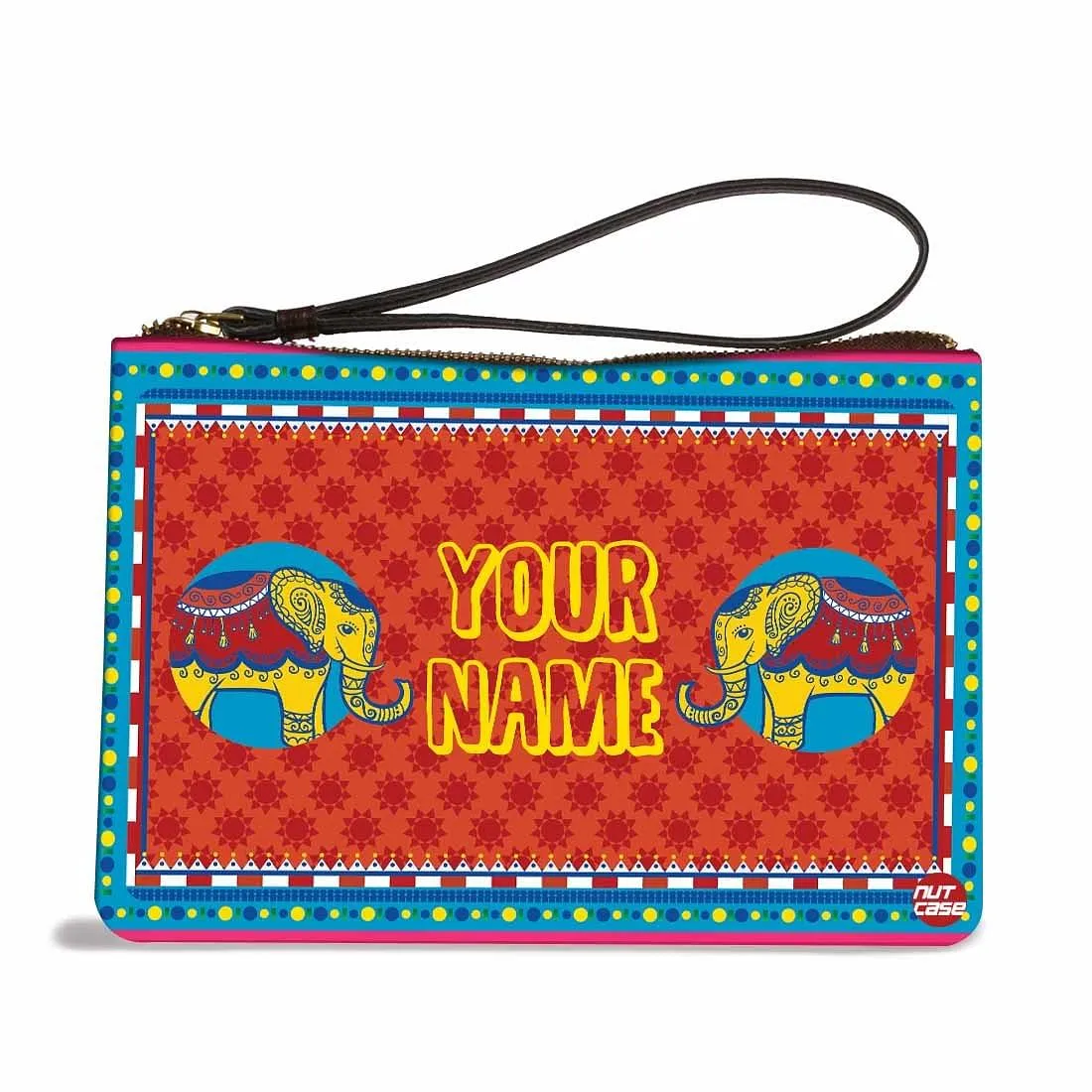 Womens Pouch Purse - Welcome Design Red