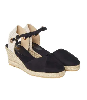 Womens/ladies rory closed toe wedge espadrilles black Dorothy Perkins