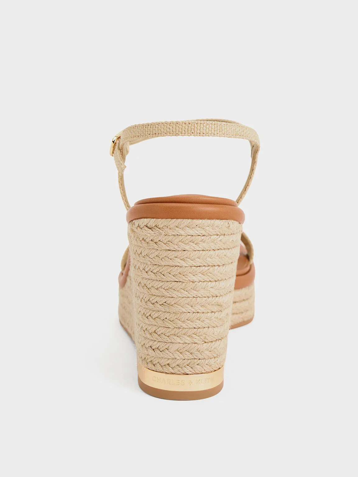 Woven Espadrille Wedges - Sand