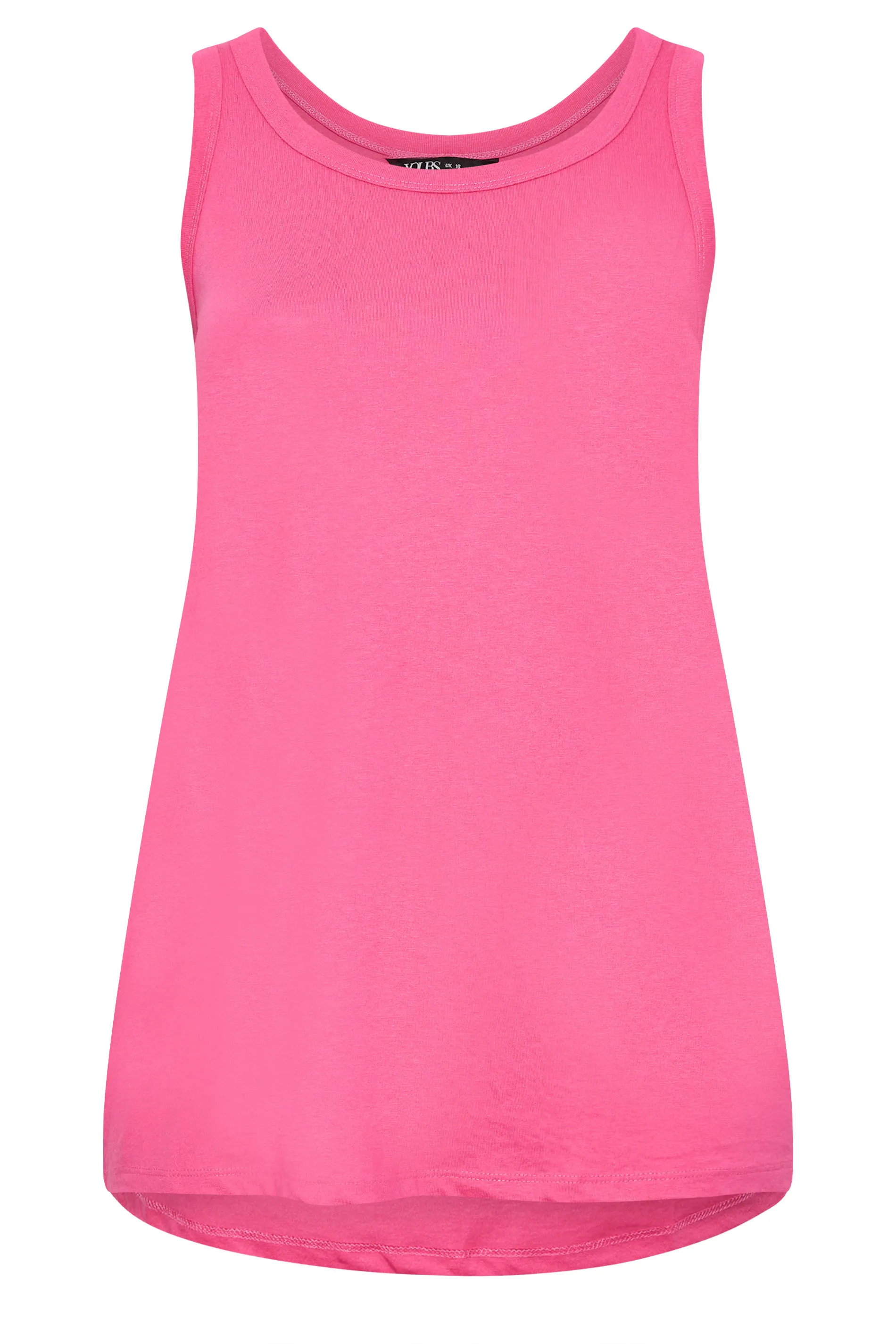 YOURS Curve 3 PACK Pink & Blue Vest Tops